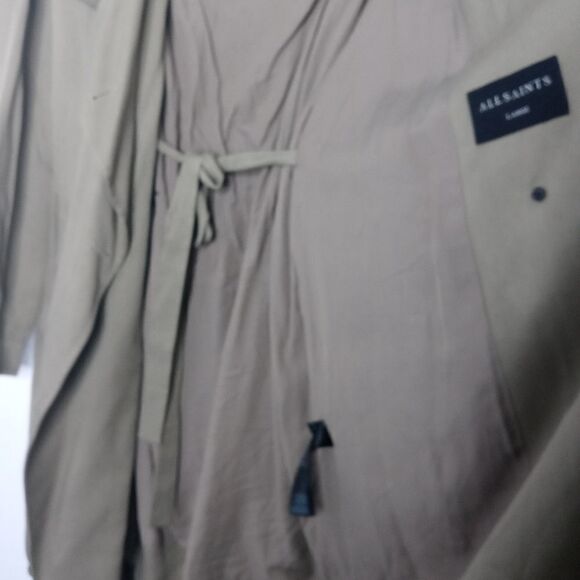 All Saints olive green coat size large - Picture 8 of 12